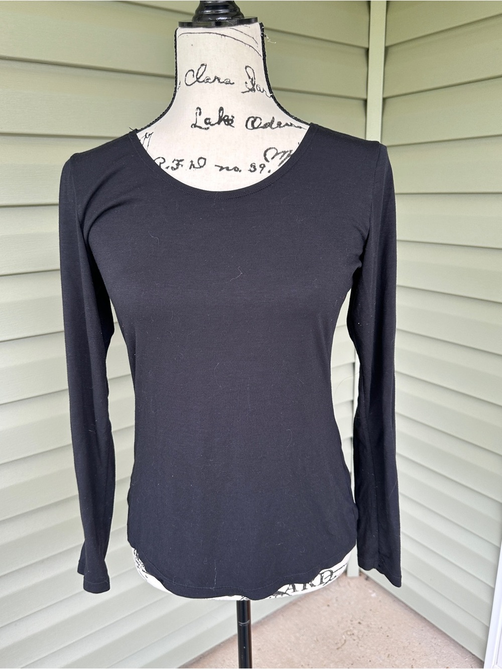 32 degrees base layer thin Black Long-Sleeve Women's Tee size L